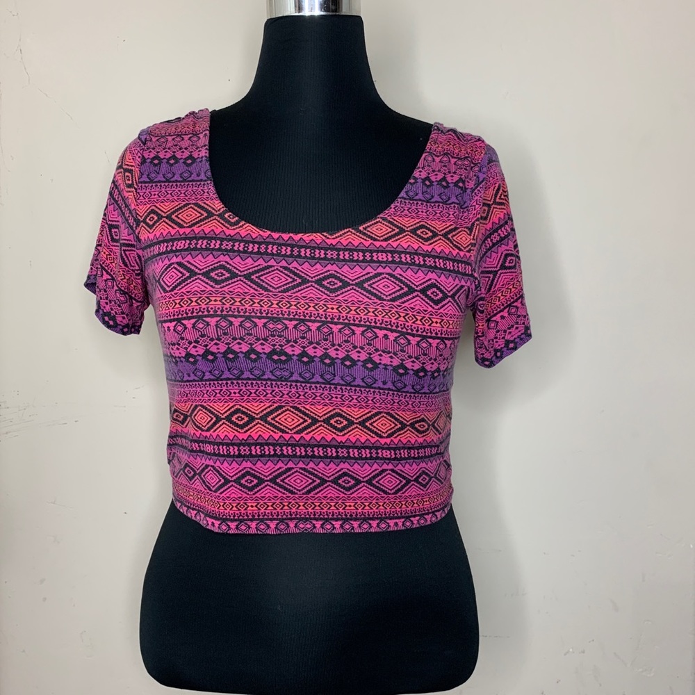 Bethany Mota Printer crop top